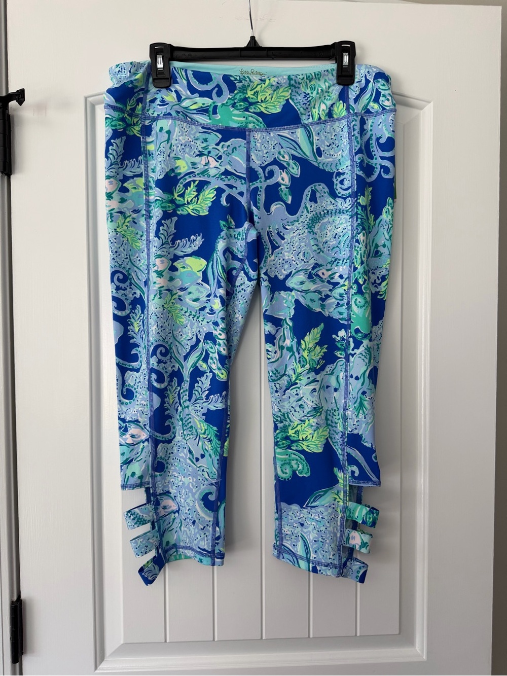 NWT Lilly Pulitzer Luxletic UPF 50+ Weekender cropped legging XL orig retail $98